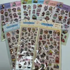 【9枚】ラブブ　ぷくっとシール