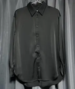 GU 長袖シャツ レディース 黒