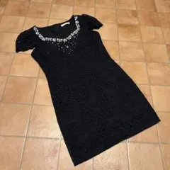 M Tika ブラックナイトドレス レース