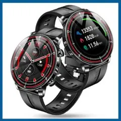 スマートウォッチ 丸型 メッセージ通知 スポーツウォッチ 心拍数 歩数計 睡眠