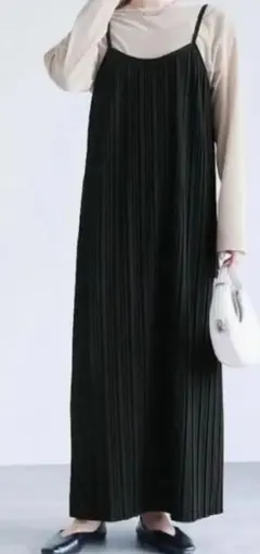 GLACIER グラシア ブラック キャミワンピース