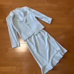 ライトブルー シングルボタン スーツ