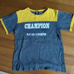 Champion グレー/イエロー Tシャツ
