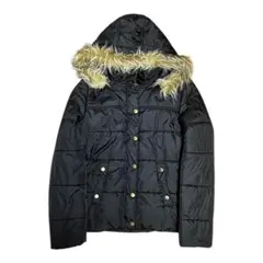 00s Archive Opium Jacket ファー 黒ダウンジャケット S