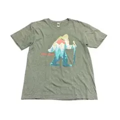 スーベニアTシャツ　ブルーリッジマウンテンズ　古着　カーキ　L 8Sb