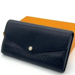 ルイヴィトン 長財布 アンプラント ポルトフォイユ サラ ノワール 男女兼用