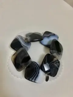 天然石　アゲート　ブレスレット