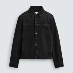 ZARA ベーシックデニムジャケット　ブラック