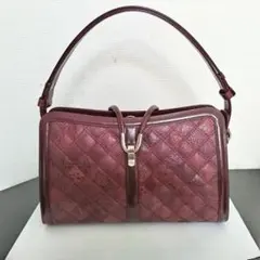 □ JRA認定 YAMAZAKI 高級 アメリカンオーストリッチ ハンドバッグ 