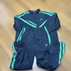 adidas ナイロン ジャージ セットアップトップXOパンツMサイズ