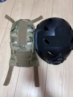 ヘルメットカバー＋ヘルメット(プラスチック製)