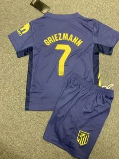 140cmアトレティコ新モデル　グリーズマン　子供サッカーシャツセット