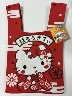 ハローキティニット織トートバッグ（小）