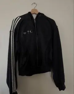 ThugClub×adidas ジップアップパーカー フーディ