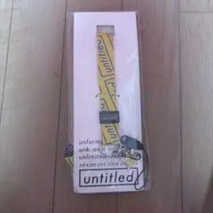 untitledネックストラップ 黄色 二宮和也 嵐