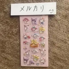 m*o様 少量新作3D シール ぷくぷくキャラクターシール 最安値スタート 硬質