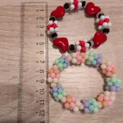 ハンドメイド　ブレスレット2点