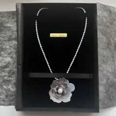 蝶貝パール フラワー 淡水パールネックレス 岸野ゆかりSILVER925 