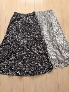 フレアロングスカート 2点セット