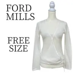 ★美品 FORD　MILLS フォードミルズ 白 ニット FREE SIZEのサムネイル