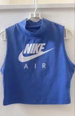 Nike ノースリーブ クロップドトップ Lサイズ　ブルー