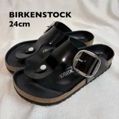 ビルケンシュトック ギゼ　Gizeh ビッグバックル　パテントレザー　シルバーのサムネイル