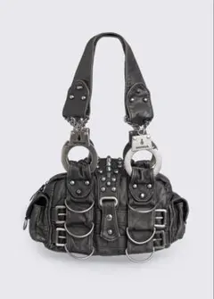 MINGA London スタッズ ハンドカフ ショルダーバッグ y2k レザー 