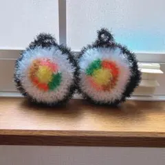 ♡ハンドメイド♡韓国糸で編んだたわし*スセミ/きんぱ/のり巻き