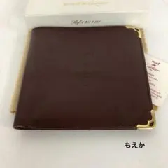 Cartier カルティエ マストライン レザー 二つ折り財布 ボルドー