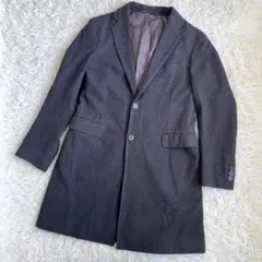 美品 ユナイテッドアローズ ロロピアーナ ロングチェスターコート M ブラック