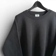 90s USA製 Lee ヘビーウェイト 黒 無地 スウェット ブラック C03