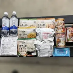 非常食セット アルファ米 缶パン ミネラルウォーターのサムネイル