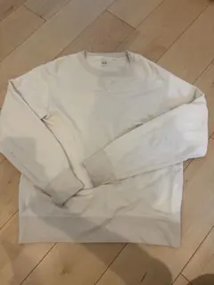 UNIQLO ホワイト クルーネック トレーナー M