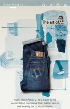 デニム nudie jeans ヌーディジーンズ　ストレートW29L30