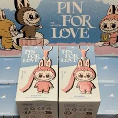箱未開封 Pin for Love Labubu イニシャルミニラブブ2点