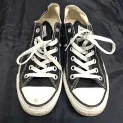 (429) CONVERSE ブラック ローカット スニーカー