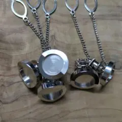 E）ハンドメイド【タックピン／スカーフピン／ピンバッチ パーツ ５個セット】