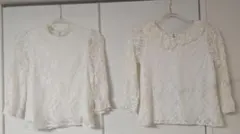 evelyn エブリン　レースブラウス 2点まとめ٩♡のサムネイル