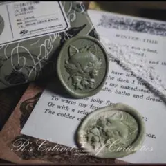 シーリングスタンプヘッド　 ♦︎バラと猫♦︎正規品