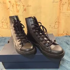 コンバース　レザー ハイカットブーツ 黒