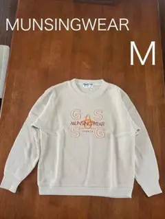 MUNSINGWEAR ベージュ ニットセーター トレーナー　M