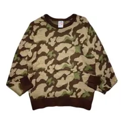 希少 80s ROCKY MOUNTAIN 迷彩 ニット USA製 ヴィンテージのサムネイル