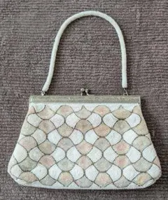 ビーズ刺繍 ハンドバッグ アンティーク 昭和レトロ感