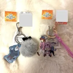 ズートピア　しまむら　アクリルキーホルダー　パウバート　ニック　ズートピア２