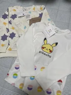 monpoke ポケモン ピカチュウ 長袖トレーナーTシャツ 2点110cm