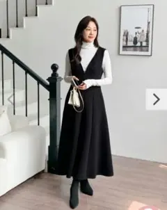 birthdaybash HAYLEY JUMPER SKIRT 黒ワンピース