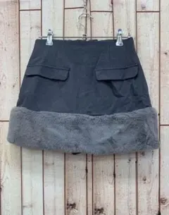 ⭐︎GRL⭐︎レディースファー付きキュロットパンツM【中古】b52