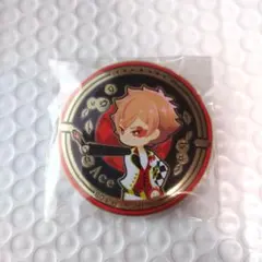 ツイステ　エース　レリーフメタル缶バッジ　寮服