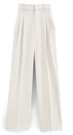 GRL タックセンタープレスストレートワイドパンツ[ai36] アイボリー