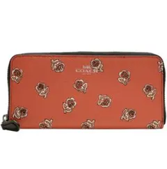週末セール❗️COACH 花柄レザー長財布